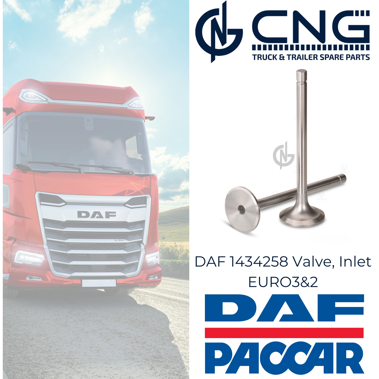 DAF 1434258 Valve, Inlet EURO 3 & 2