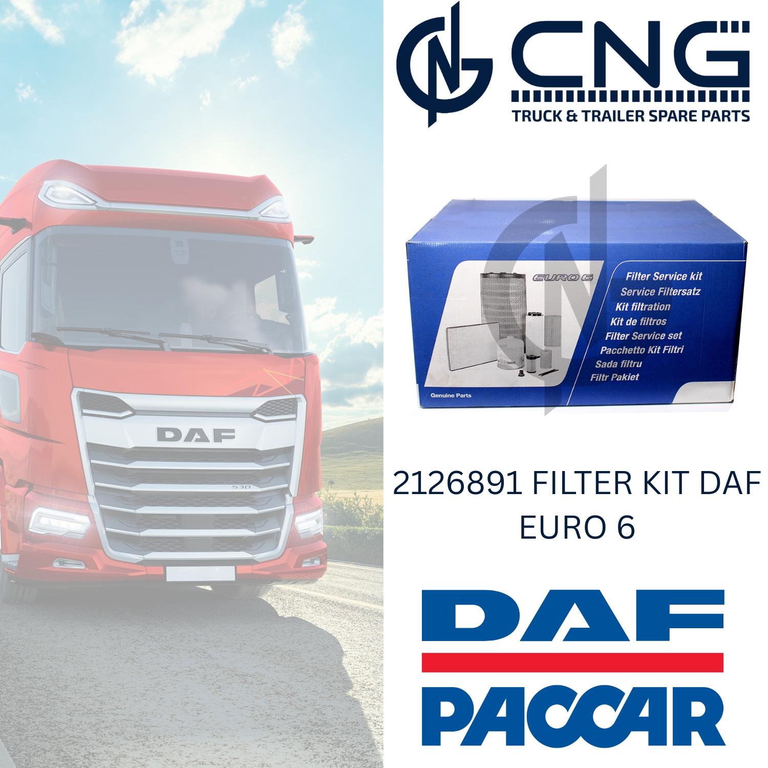 2126891 FILTER KIT DAF EURO 6